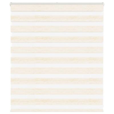 VidaXL Zebra rolgordijn 125x100 cm stofbreedte 120,9 cm marmerbeige