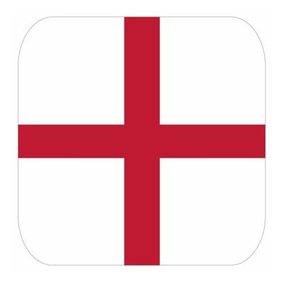 Glas viltjes met Engelse vlag 15 st