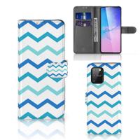 Samsung S10 Lite | Telefoon Hoesje | Zigzag Blauw