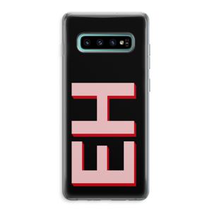 Monogram: Samsung Galaxy S10 Plus Transparant Hoesje