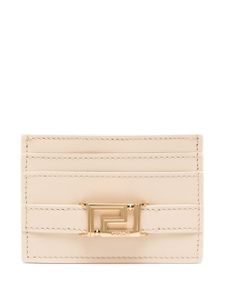 Versace porte-cartes Greca Goddess en cuir - Marron