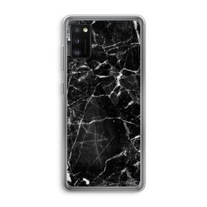 Zwart Marmer 2: Samsung Galaxy A41 Transparant Hoesje