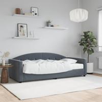Slaapbank met matras 90x190 cm fluweel donkergrijs
