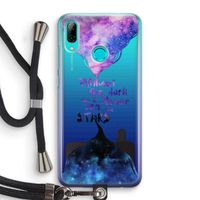 Stars quote: Huawei P Smart (2019) Transparant Hoesje met koord