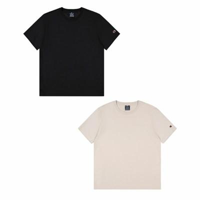 Heren-T-Shirt met Korte Mouwen Champion Zwart 2 Stuks - Maat: M