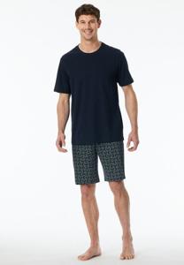 Schiesser Schiesser Pyjama Short nightblue 181157 54/XL