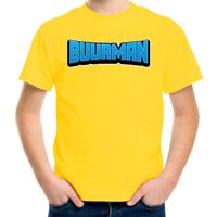 Verkleed t-shirt voor kinderen - buurman - geel - carnaval/feestkleding - thumbnail