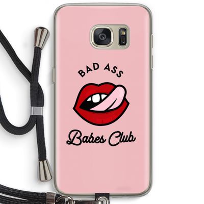 Badass Babes Club: Samsung Galaxy S7 Transparant Hoesje met koord