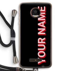 Namecase: Motorola Moto Z Force Transparant Hoesje met koord