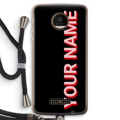 Namecase: Motorola Moto Z Force Transparant Hoesje met koord