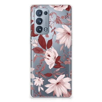 Smartphone hoesje OPPO Reno 6 Pro Plus 5G Watercolor Flowers