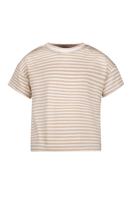 Like Flo Zomer shirt meisjes Beige - lurex strepen - Eline