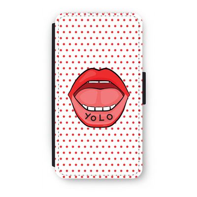 Yolo Denise: iPhone XS Flip Hoesje