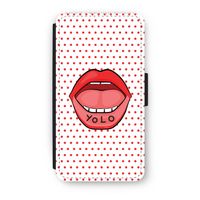 Yolo Denise: iPhone XS Flip Hoesje