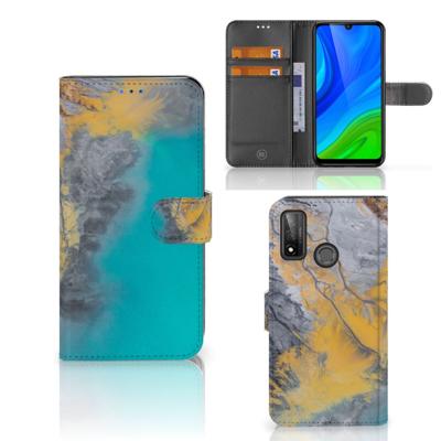 Huawei P Smart 2020 | Bookcase | Marble Blue Gold