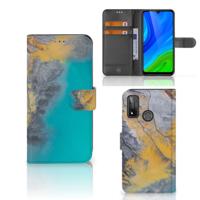 Huawei P Smart 2020 | Bookcase | Marble Blue Gold
