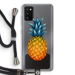 Grote ananas: Samsung Galaxy A41 Transparant Hoesje met koord