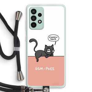 GSM poes: Samsung Galaxy A52s 5G Transparant Hoesje met koord