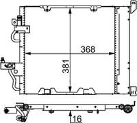 Condensor, airconditioning AC376000S