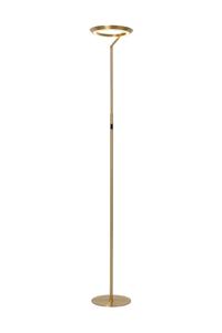 Lucide CELESTE - Vloerlamp - Ø 28 cm - LED Dimb. - 1x21W 2700K - Mat Goud / Messing