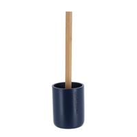 Tendance WC borstel met houder 102 series - blauw/bamboe - PS - 10,4  x 36 cm - toiletborstel - thumbnail