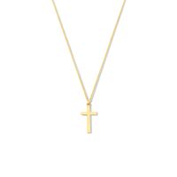 Ketting Kruis geelgoud 0,8 mm 40 - 42 - 44 cm