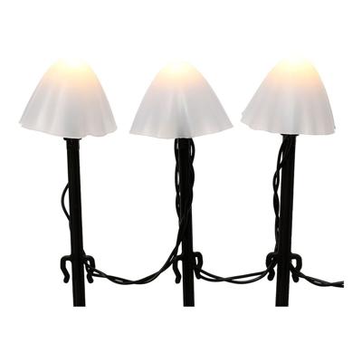 Decoratieve verlichting voor planten Lumineo 491762 Wit Mini Paddestoel (20 Stuks)