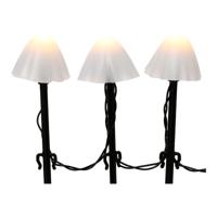 Decoratieve verlichting voor planten Lumineo 491762 Wit Mini Paddestoel (20 Stuks)