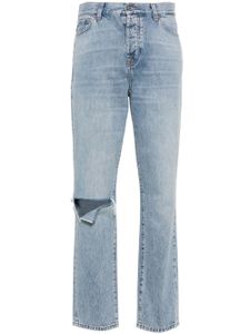 7 For All Mankind x Chiara Biasi jean droit à taille basse - Bleu