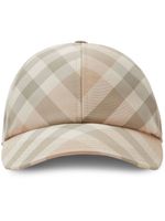 Burberry casquette à carreaux - Marron