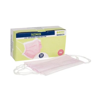 Chirurgische Mondmaskers Type 2R Roze 50 Stuks