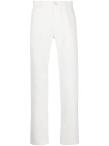 Courrèges pantalon slim à taille mi-haute - Blanc