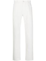 Courrèges pantalon slim à taille mi-haute - Blanc