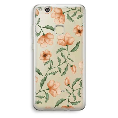 Peachy flowers: Huawei Ascend P10 Lite Transparant Hoesje