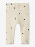 Legging voor babymeisjes met hartjes allover NAME IT gemêleerd beige