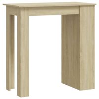 The Living Store Bartafel Sonoma Eiken - 102 x 50 x 103.5 cm - Met 3 opbergvakken(Note- 112 characters)