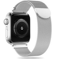 Apple Watch Ultra 2/Ultra/9/8/SE (2022)/7/SE/6/5/4 Tech-Protect Milanese band - 49mm/45mm/44mm/42mm - Zilver - thumbnail