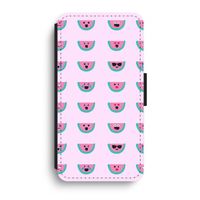 Smiley watermeloenprint: iPhone XR Flip Hoesje