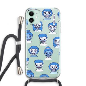 Gezichtjes: iPhone 11 Transparant Hoesje met koord