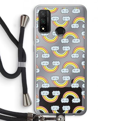 Regenboog: Huawei P Smart (2020) Transparant Hoesje met koord