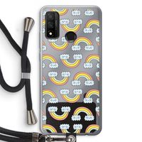 Regenboog: Huawei P Smart (2020) Transparant Hoesje met koord