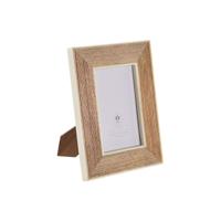 Fotolijsten Home ESPRIT Wit Natuurlijk Hars Mangohout Stads