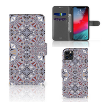 Apple iPhone 11 Pro Max Bookcase Flower Tiles - thumbnail