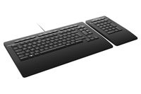 3Dconnexion Keyboard Pro with Numpad toetsenbord Kantoor USB + RF Wireless + Bluetooth QWERTY US International Zwart - thumbnail