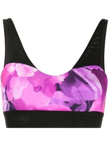 Marchesa Notte brassière de sport Coco à fleurs - Violet