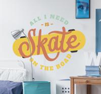 Sticker sport Retro skateboard - thumbnail