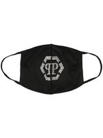 Philipp Plein masque à logo clouté - Noir