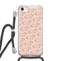 Ponys: iPhone 7 Transparant Hoesje met koord