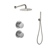 Regendoucheset Inbouw Sanilux Hops Met Box Thermostaat Douchekop 25 cm Gunmetal Sanilux