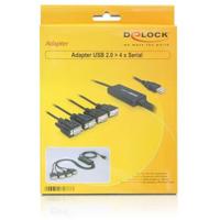 Delock USB-kabel USB-A stekker, VGA-stekker 9-polig, VGA-stekker 9-polig, VGA-stekker 9-polig, VGA-stekker 9-polig 1.40 m Zwart 61887